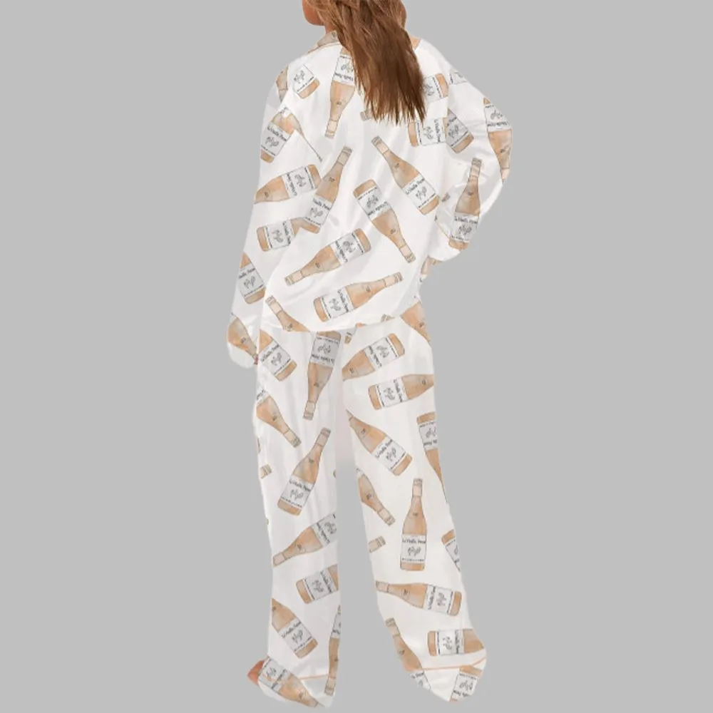 Rose Chicken Wine Pajama Set For Women - Image 3