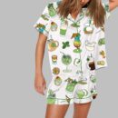Saint Patricks Day Special Green Cocktails Print Pajama Set