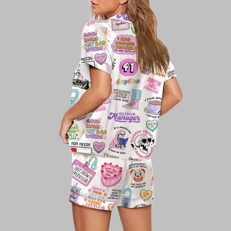 Sarcastic Mom Pajama Set - Image 3