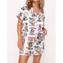 Sarcastic Retro Housewife Satin Pajama Set For Women