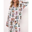 Sarcastic Retro Housewife Satin Pajama Set For Women