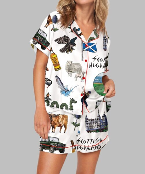 Scottish Highlands Travel Pajama Set