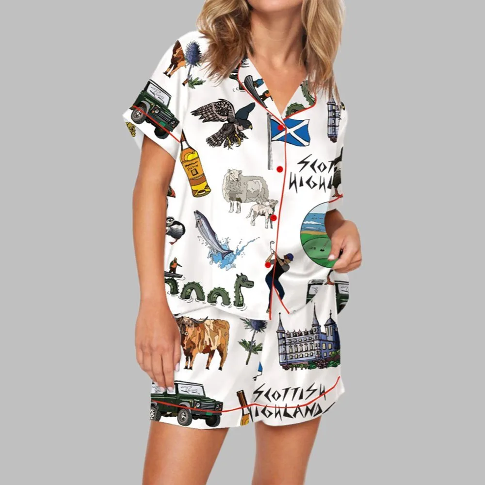 Scottish Highlands Travel Pajama Set