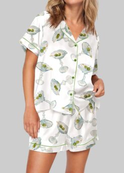 Seashell Martini Pajama Set For Women