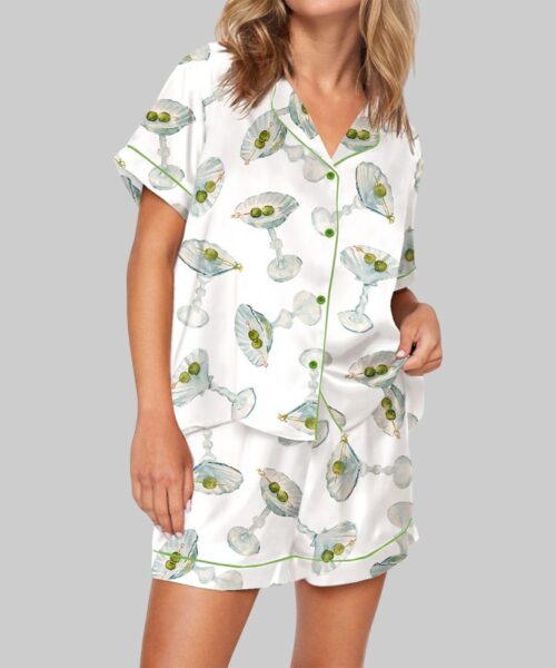 Seashell Martini Pajama Set For Women