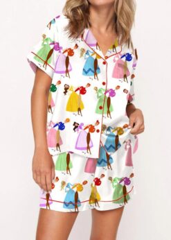 Seven Brides For Seven Brothers Satin Pajama Set For Women