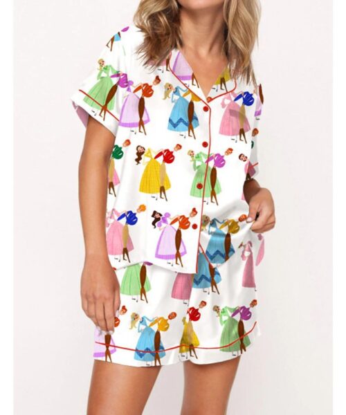 Seven Brides For Seven Brothers Satin Pajama Set For Women