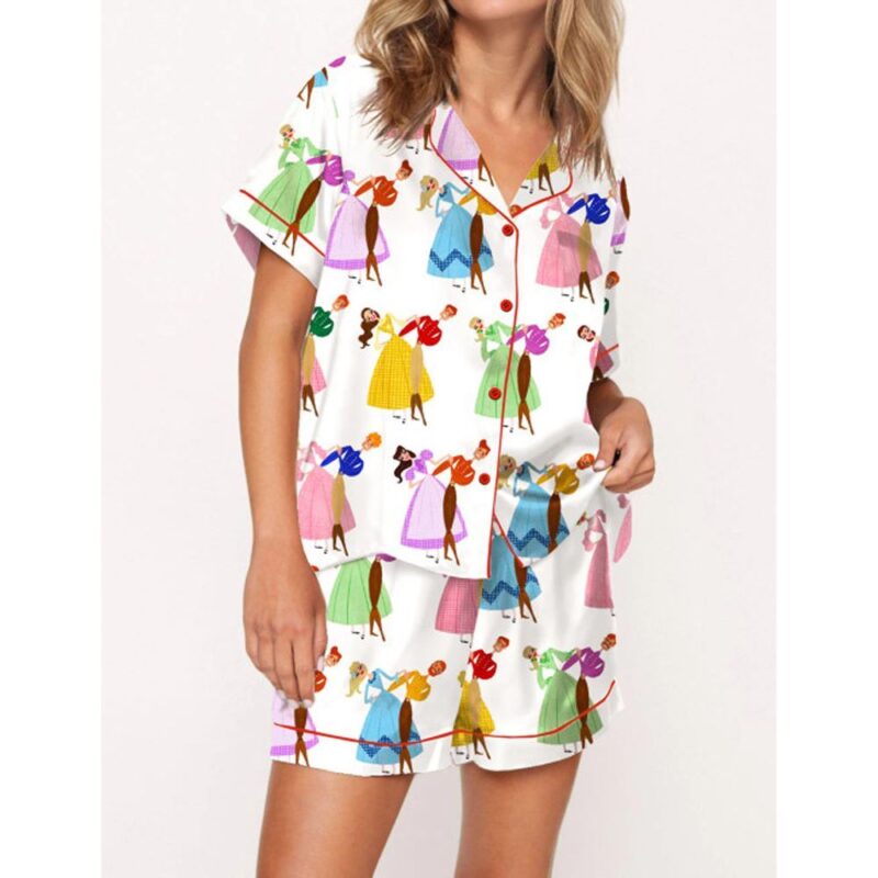 Seven Brides For Seven Brothers Satin Pajama Set For Women