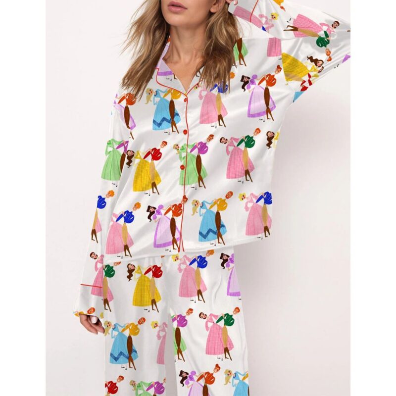 Seven Brides For Seven Brothers Satin Pajama Set For Women - Image 2