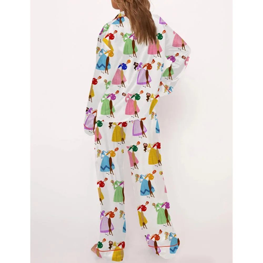 Seven Brides For Seven Brothers Satin Pajama Set For Women - Image 3