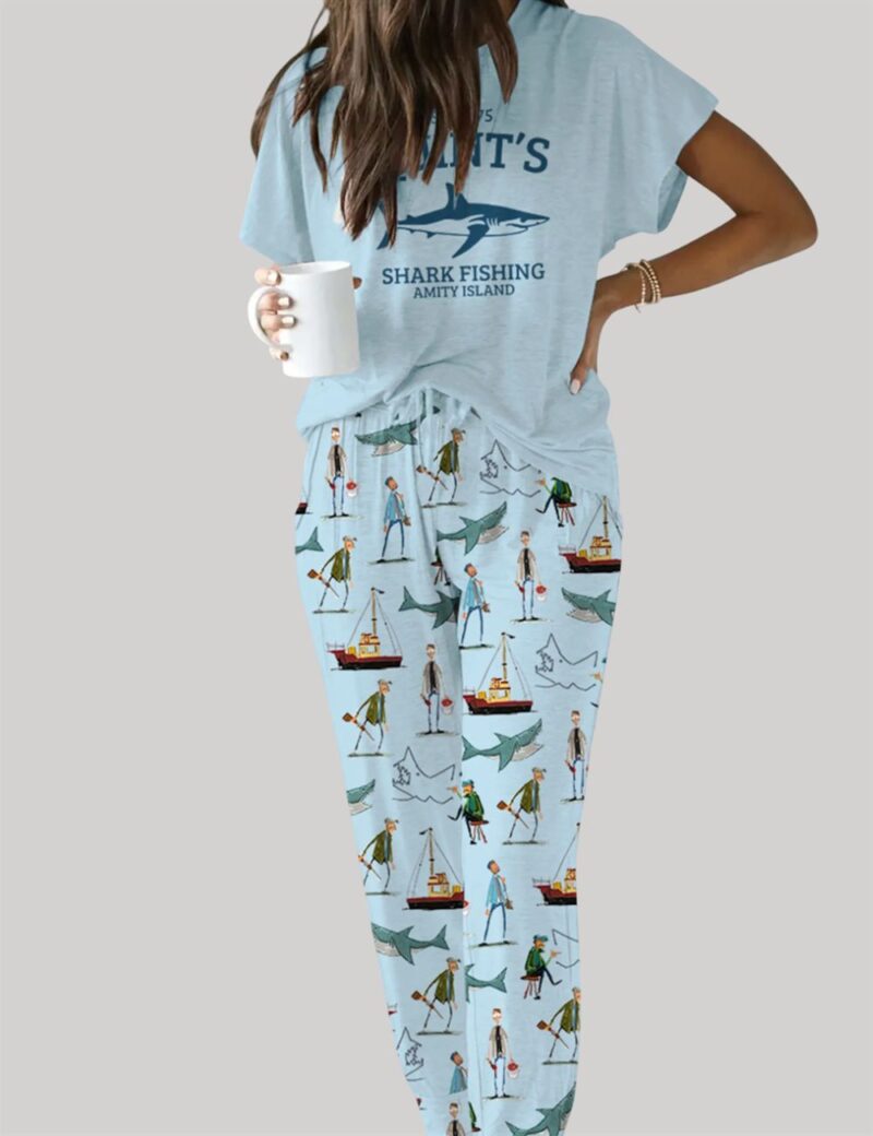 Shark Casual Pajama Set For Women - Image 3