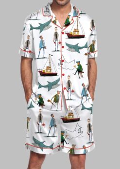 Shark Pajama Set For Men