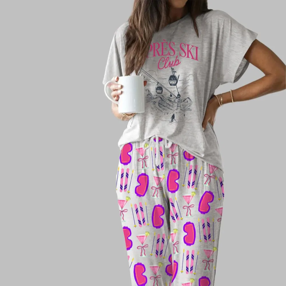 Ski Weekend Casual Pajama Set For Women