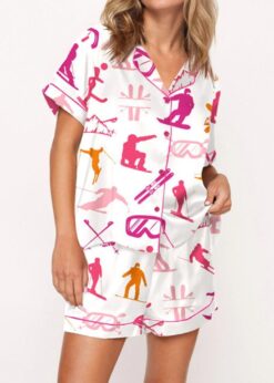 Snowboarding Pajama Set For Women