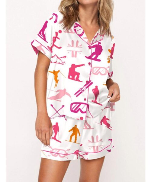 Snowboarding Pajama Set For Women