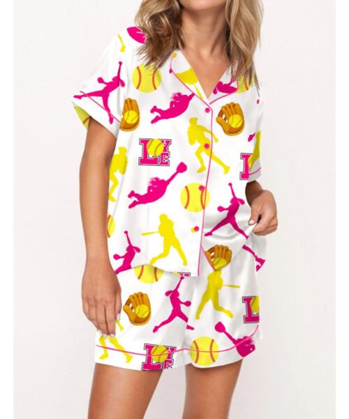 Softball Satin Pajama Set