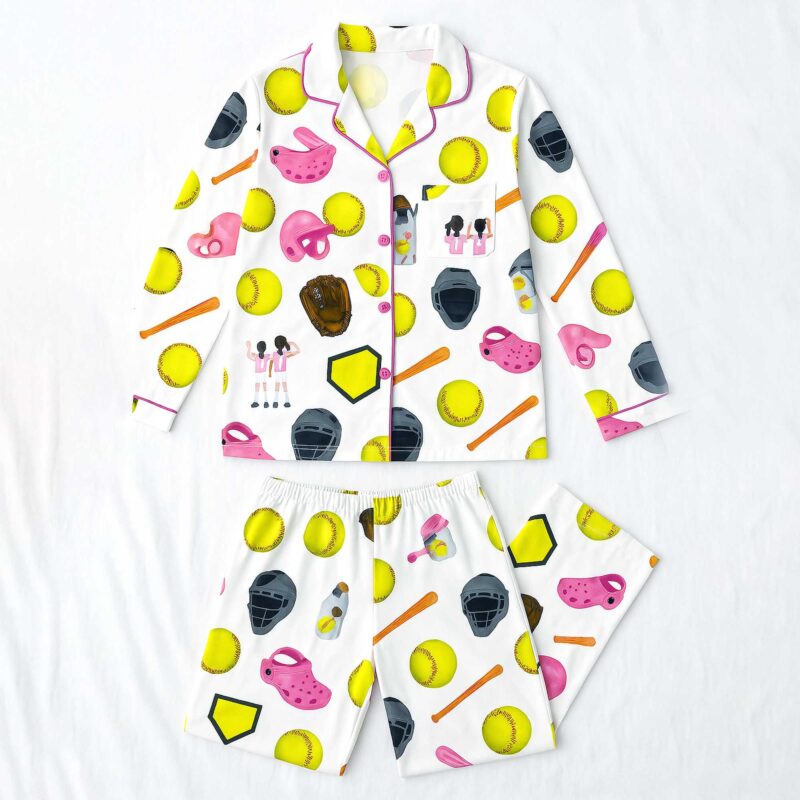 Softball Theme Pajama Set - Image 3