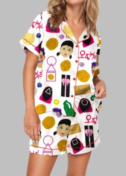 Squid Play Pajama Set For Women
