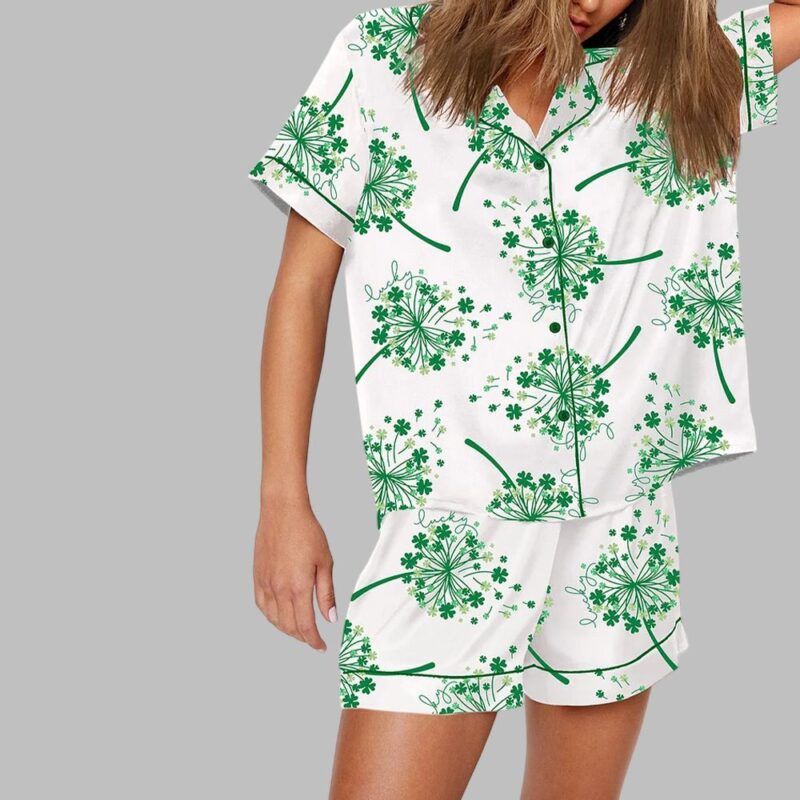 St Patricks Day Dandelion Pajama Set - Image 2