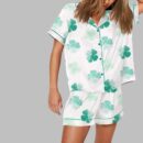 St. Patrick's Day Watercolor Clover Pajama Set