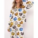 Stardew Valley Chicken Satin Pajama Set For Women