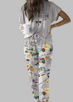 Stars Hollow Casual Pajama Set For Women