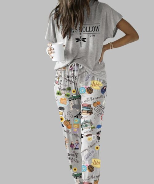 Stars Hollow Casual Pajama Set For Women