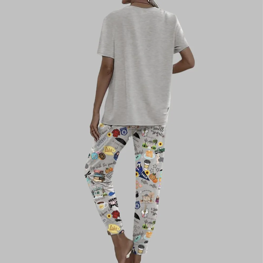 Stars Hollow Casual Pajama Set For Women - Image 2