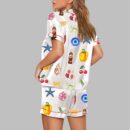 Summer Aesthetic Collage Pattern Pajama Set
