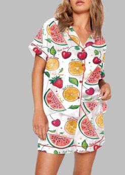 Summer Fruit FDT Print Pajama Set
