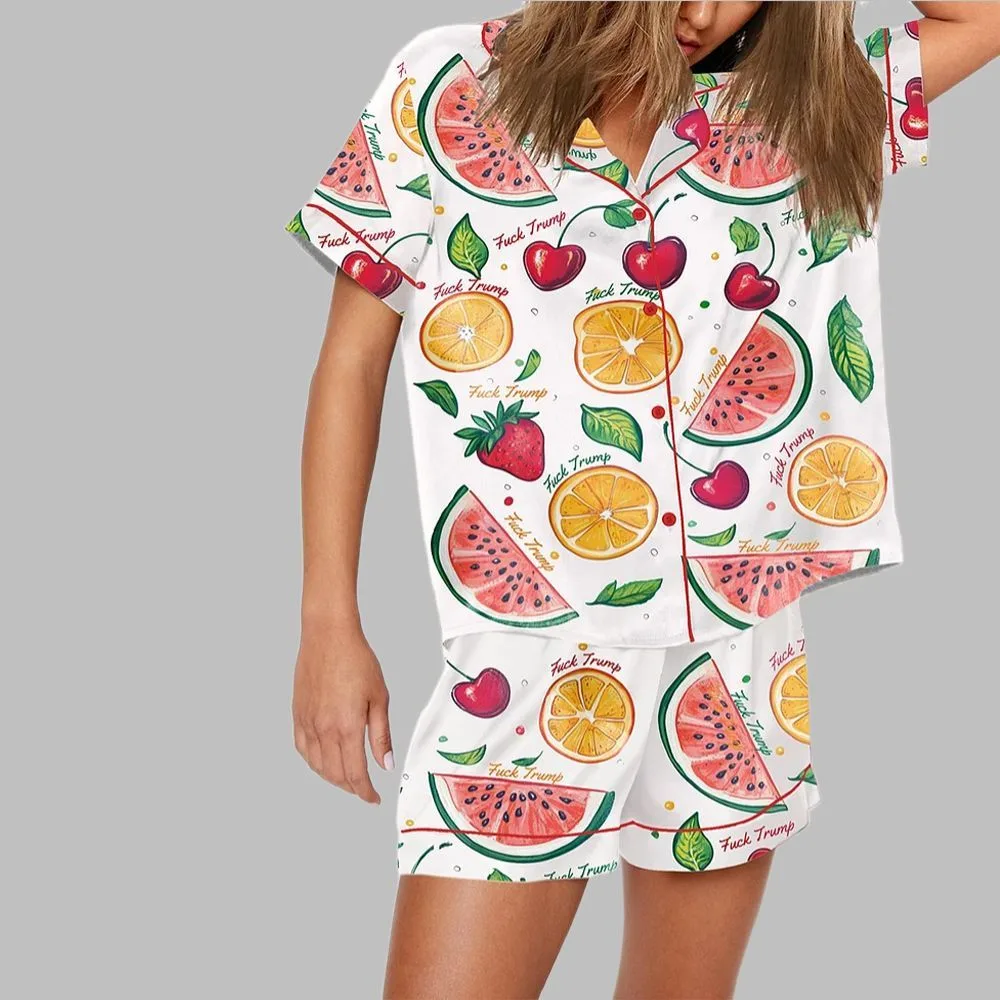 Summer Fruit FDT Print Pajama Set - Image 2