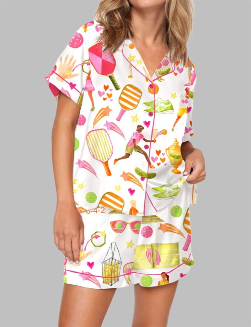 Summer Pickleball Pajama Set