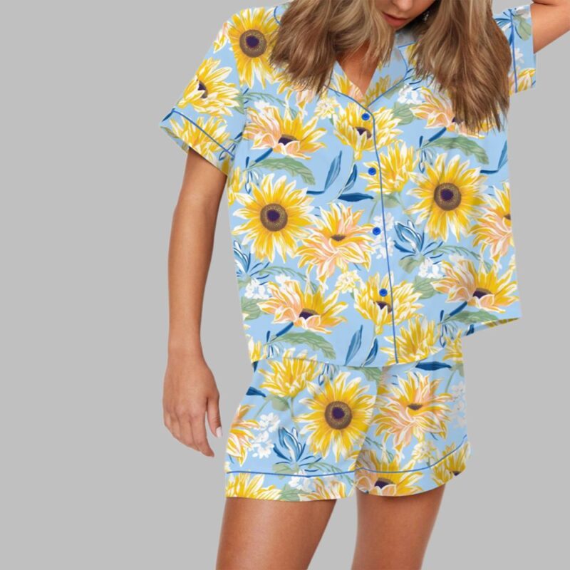 Sunflower Pajama Set For Women - Image 2