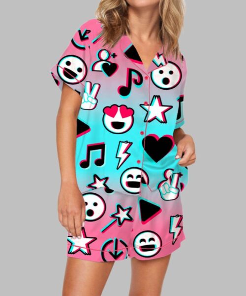 TK Glitch Style Pajama Set For Women