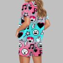 TK Glitch Style Pajama Set For Women