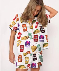 Taco Print Pajama Set For Women