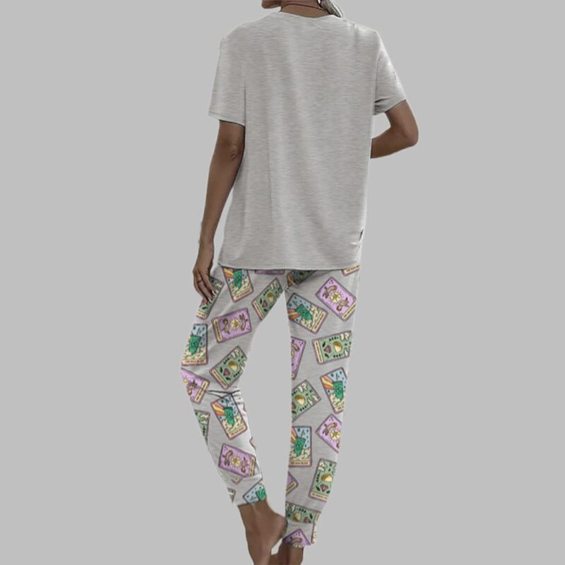 Taco Tarot Casual Pajama Set For Women - Image 3