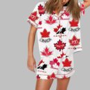 Team Canada Hockey Print Pajama Set