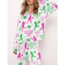 Tennis Satin Pajama Set For Women