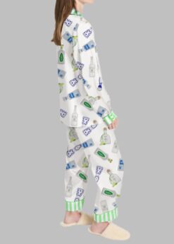 Tequila Bottles Art Pajama Set For Women