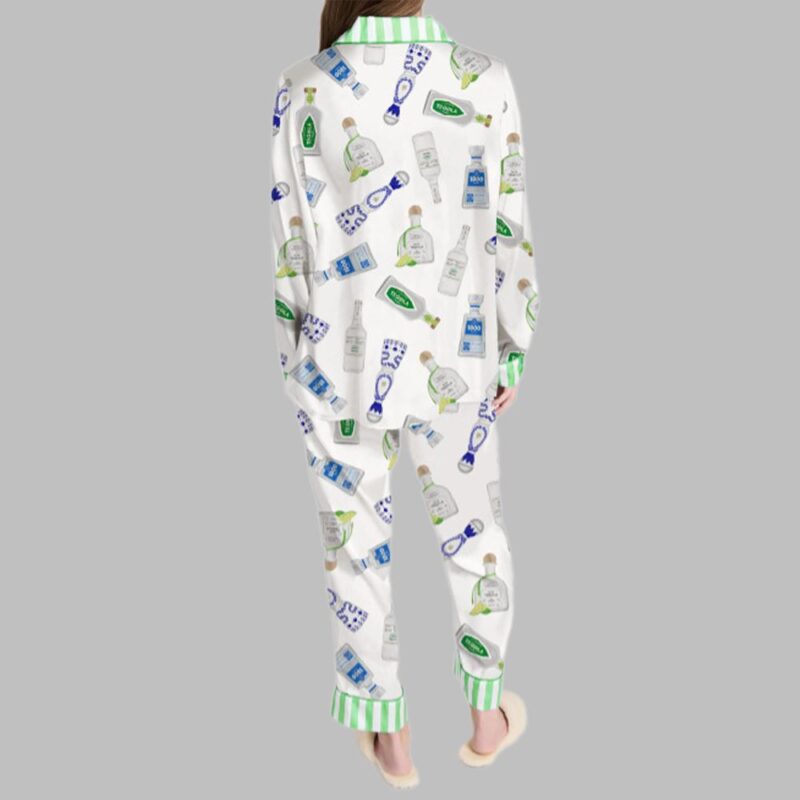 Tequila Bottles Art Pajama Set For Women - Image 2