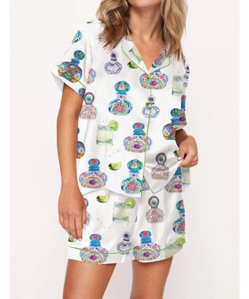 Tequila Satin Pajama Set For Women