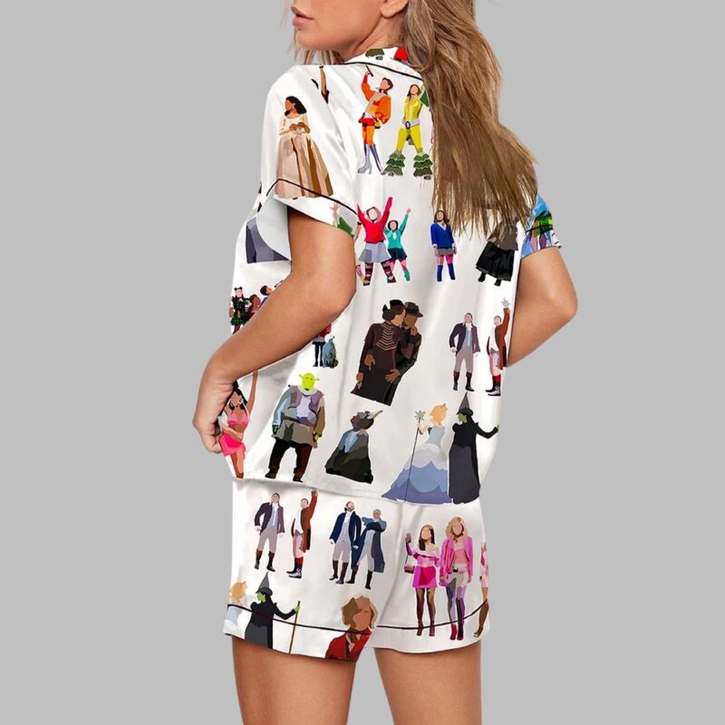 The Musical Inspired Characters Print Pajama Set - Image 3