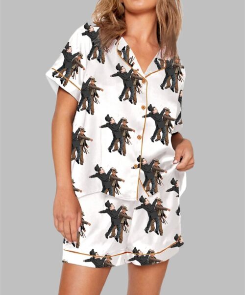 The Punch Print Pajama Set