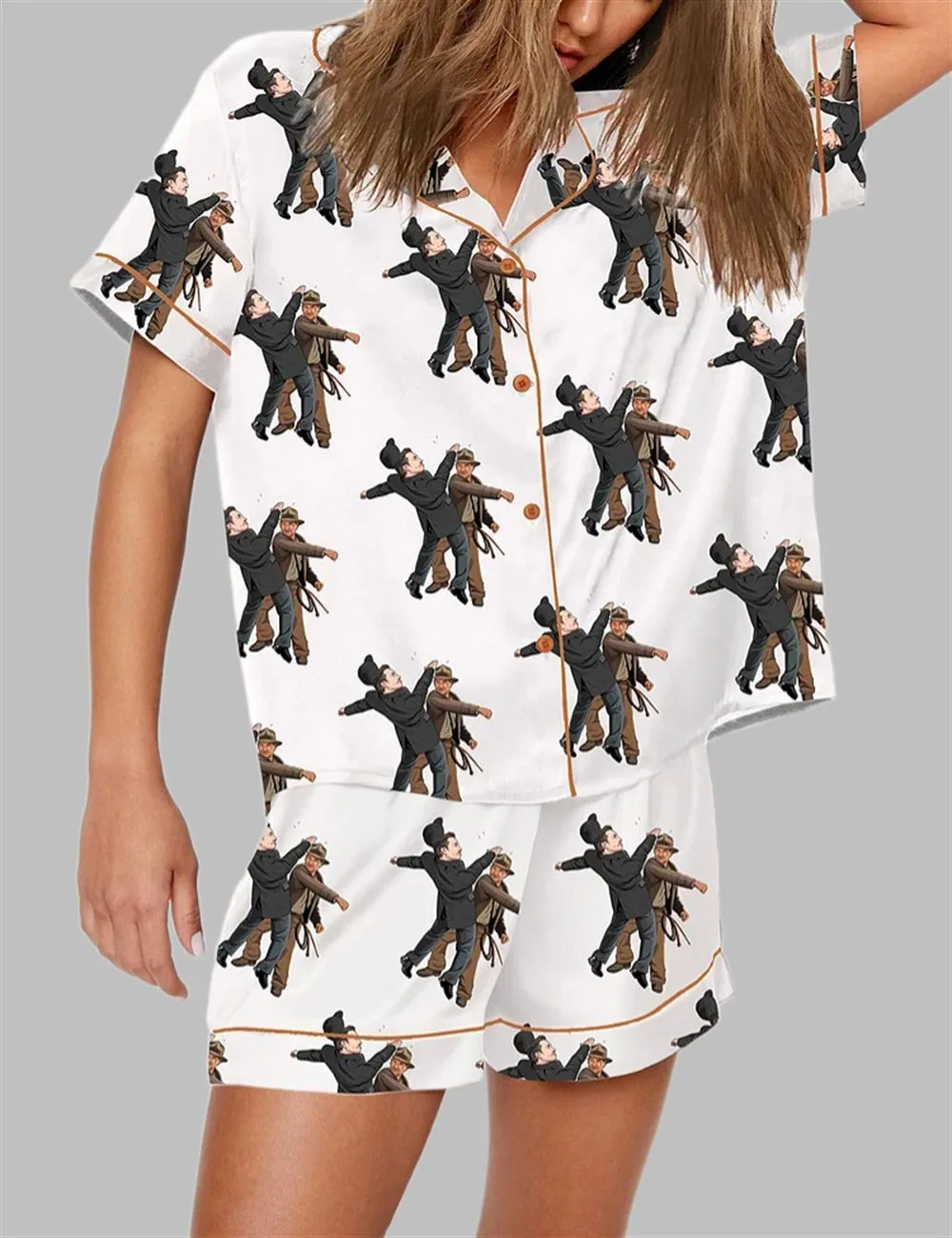 The Punch Print Pajama Set - Image 3