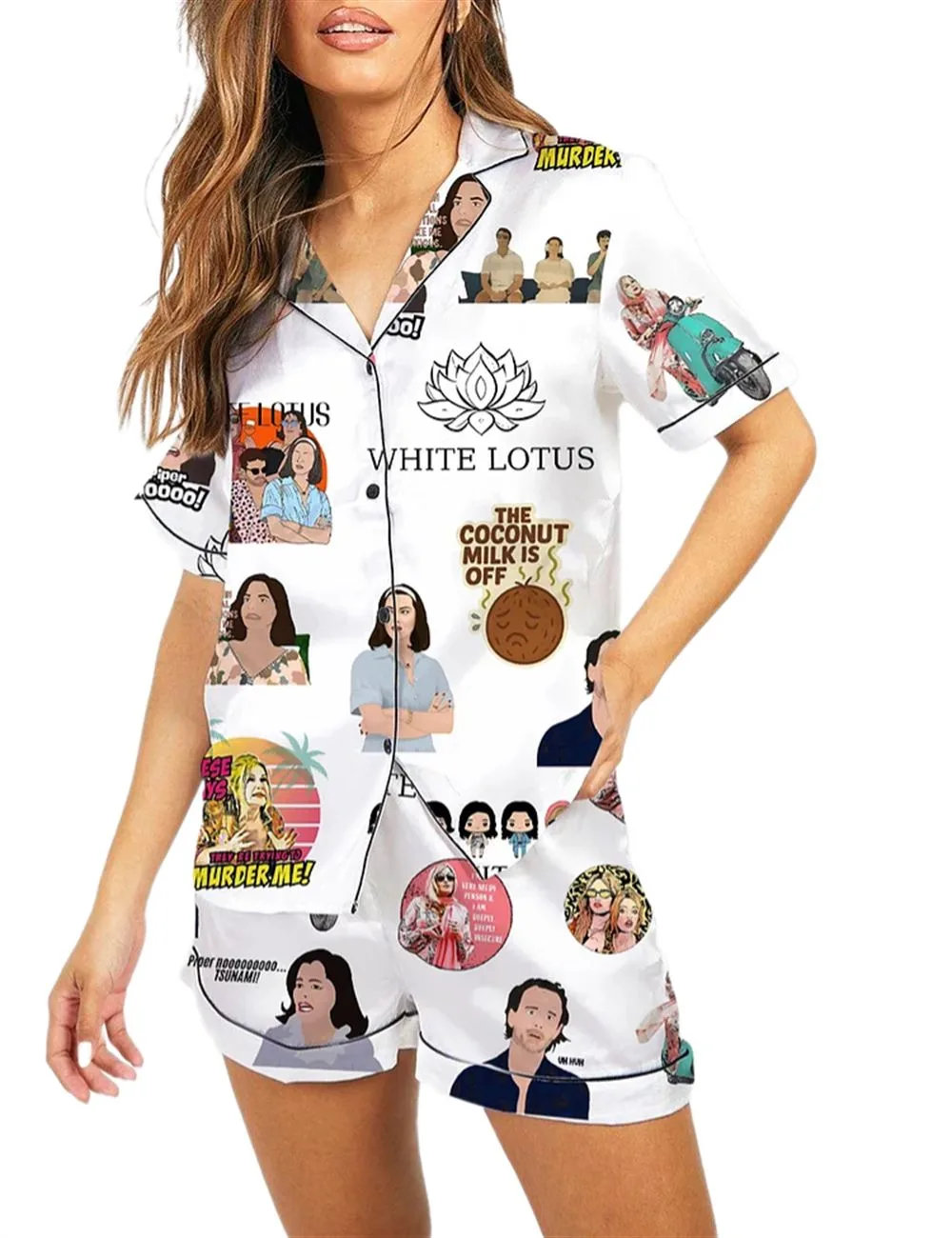 The White Lotus Pajama Set