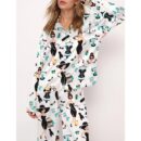 Tiffany's Breakfast Satin Pajama Set For Women