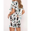 Tiffany's Breakfast Satin Pajama Set For Women