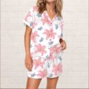 Tiger Lily Silky Satin Pajama Set