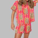 Tiger Print Pajama Set For Women